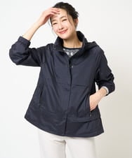 PZJGB30430 GEORGES RECH(ジョルジュ・レッシュ) シャンブレーシルックタフタブルゾン ネイビー
