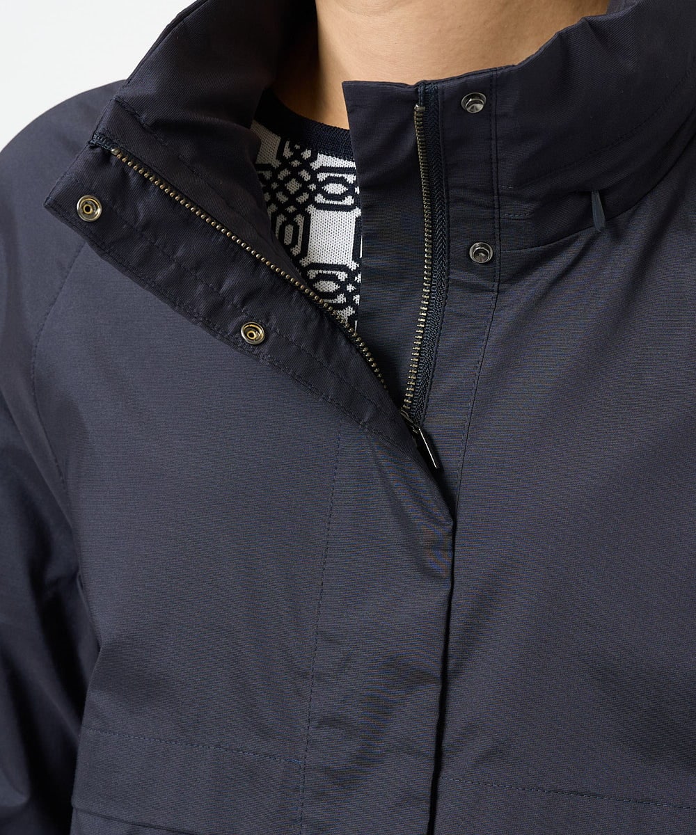 PZJGB30430 GEORGES RECH(ジョルジュ・レッシュ) シャンブレーシルックタフタブルゾン ネイビー