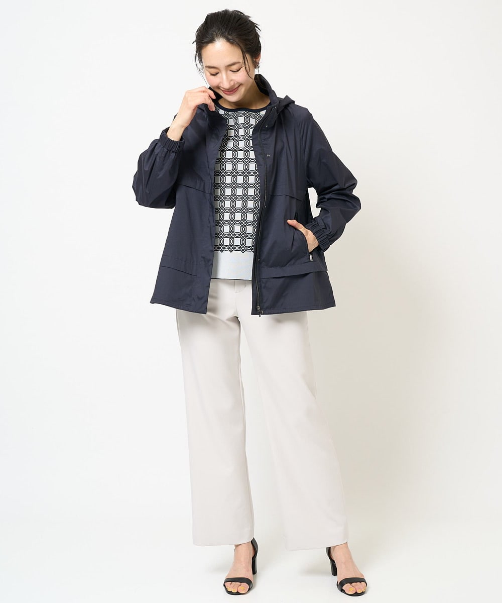 PZJGB30430 GEORGES RECH(ジョルジュ・レッシュ) シャンブレーシルックタフタブルゾン ネイビー
