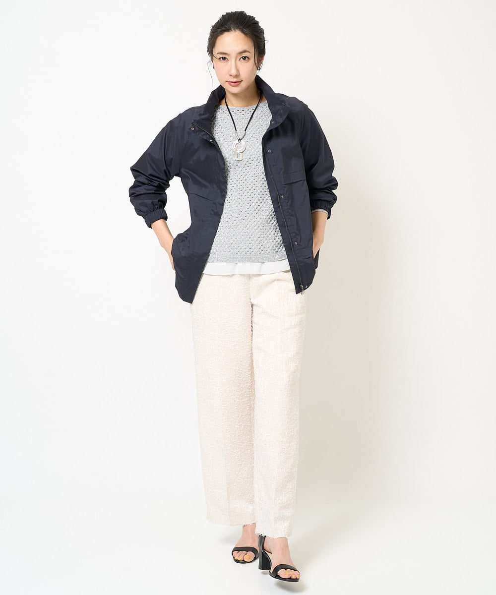 PZJGB30430 GEORGES RECH(ジョルジュ・レッシュ) シャンブレーシルックタフタブルゾン ネイビー
