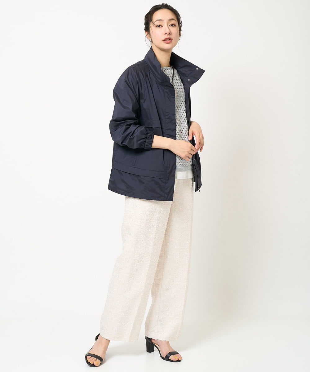 PZJGB30430 GEORGES RECH(ジョルジュ・レッシュ) シャンブレーシルックタフタブルゾン ネイビー