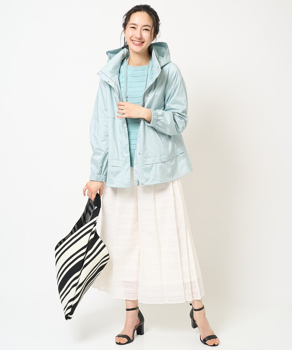PZJGB30430 GEORGES RECH(ジョルジュ・レッシュ) シャンブレーシルックタフタブルゾン ネイビー