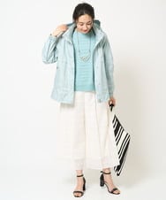 PZJGB30430 GEORGES RECH(ジョルジュ・レッシュ) シャンブレーシルックタフタブルゾン ネイビー