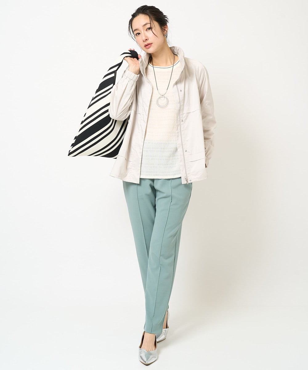 PZJGB30430 GEORGES RECH(ジョルジュ・レッシュ) シャンブレーシルックタフタブルゾン ネイビー