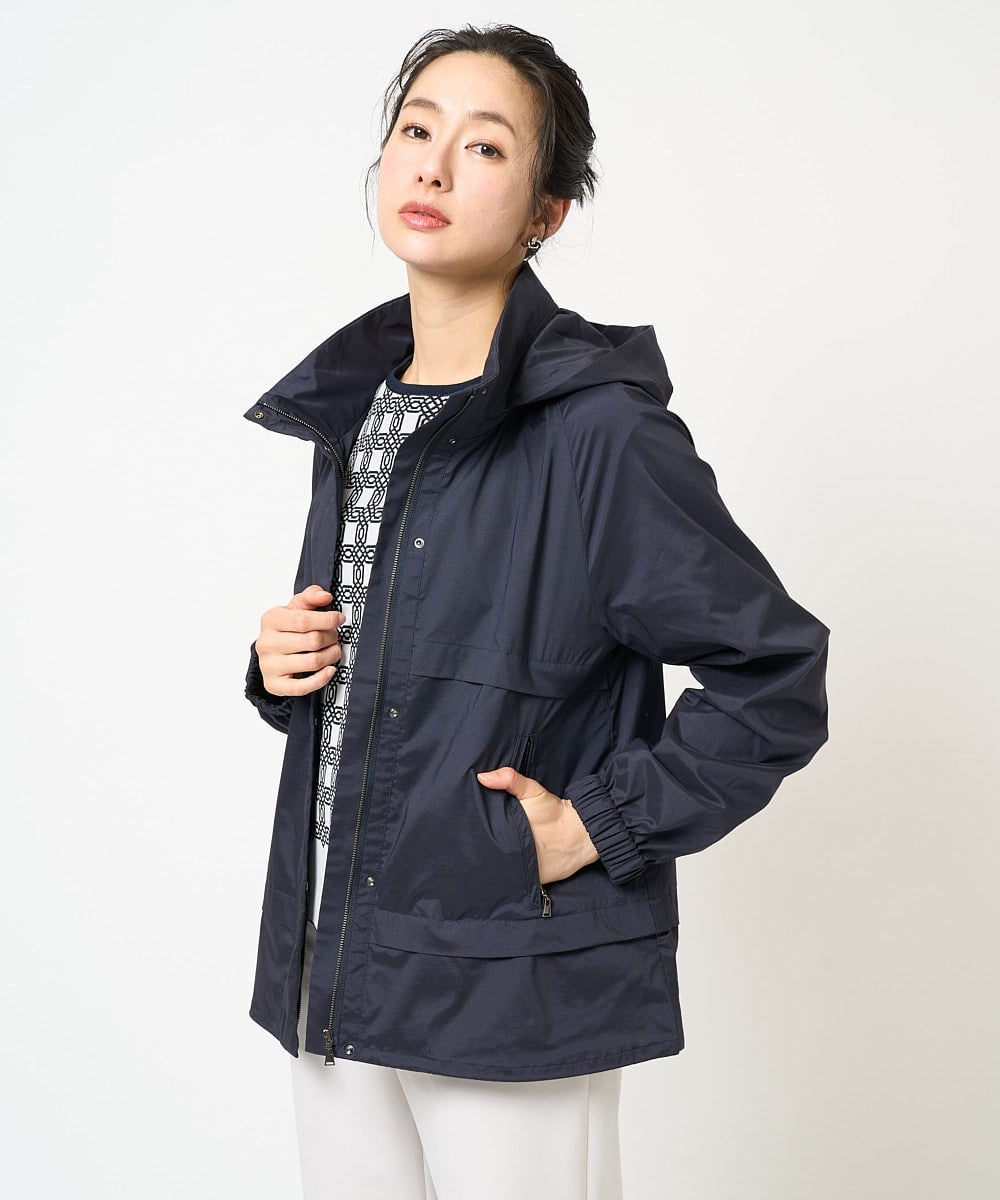 PZJGB30430 GEORGES RECH(ジョルジュ・レッシュ) シャンブレーシルックタフタブルゾン ネイビー