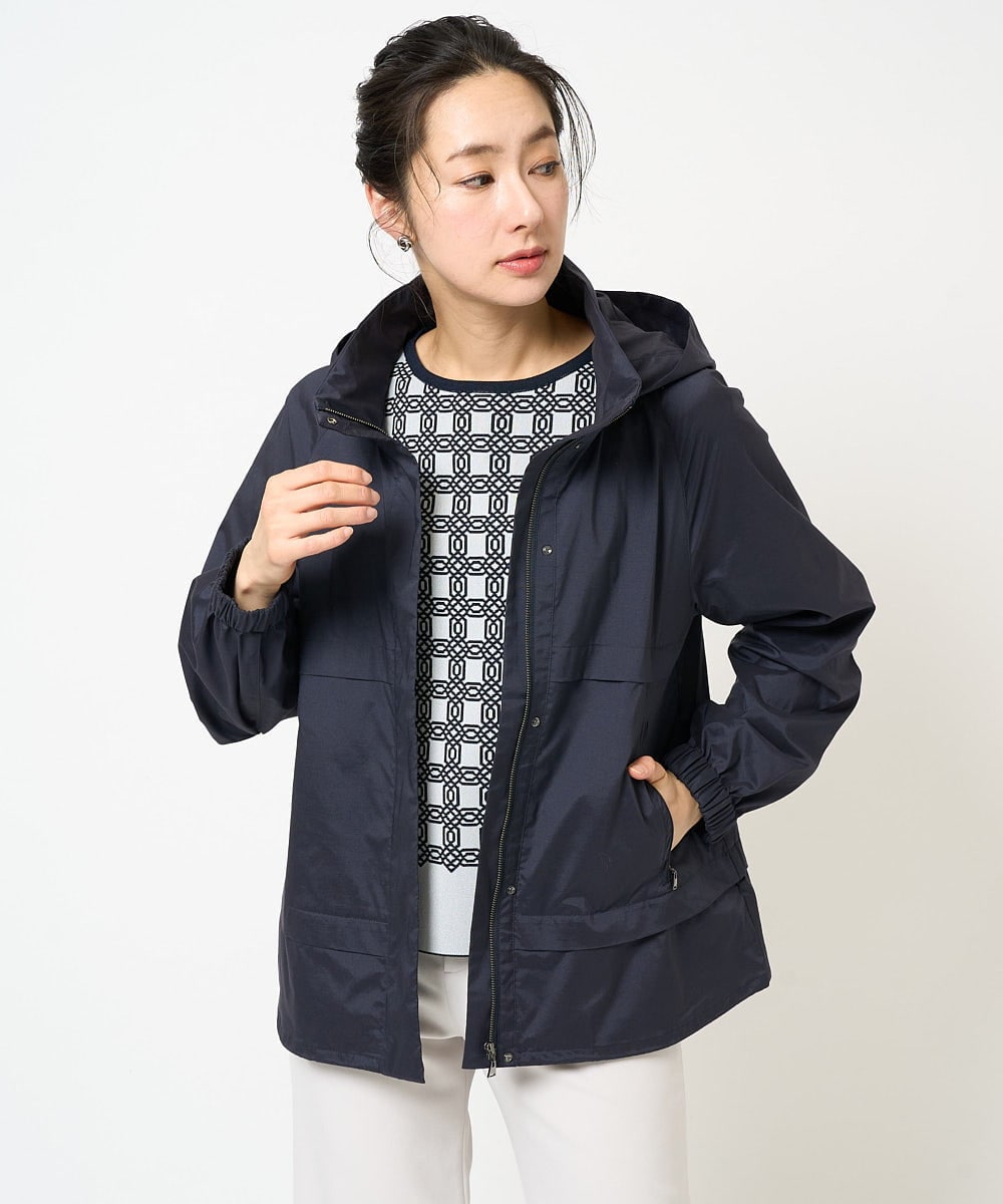 PZJGB30430 GEORGES RECH(ジョルジュ・レッシュ) シャンブレーシルックタフタブルゾン ネイビー