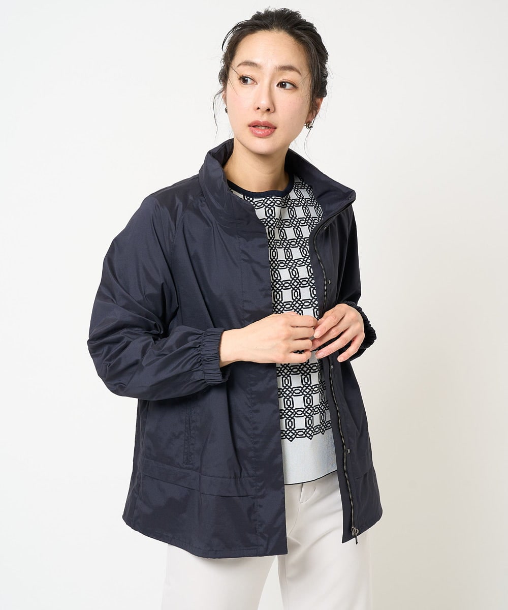 PZJGB30430 GEORGES RECH(ジョルジュ・レッシュ) シャンブレーシルックタフタブルゾン ネイビー