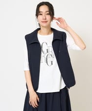 PZJGB40330 GEORGES RECH(ジョルジュ・レッシュ)  [セットアップ対応]テックスブリッドタフタ4WAYベスト ネイビー