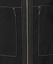 PZJGD12360 GEORGES RECH(ジョルジュ・レッシュ)  [セットアップ対応]ノーカラージップジャケット ブラック