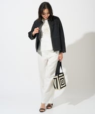 PZJGD12360 GEORGES RECH(ジョルジュ・レッシュ)  [セットアップ対応]ノーカラージップジャケット ブラック