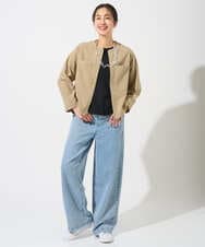 PZJGD12360 GEORGES RECH(ジョルジュ・レッシュ)  [セットアップ対応]ノーカラージップジャケット ブラック