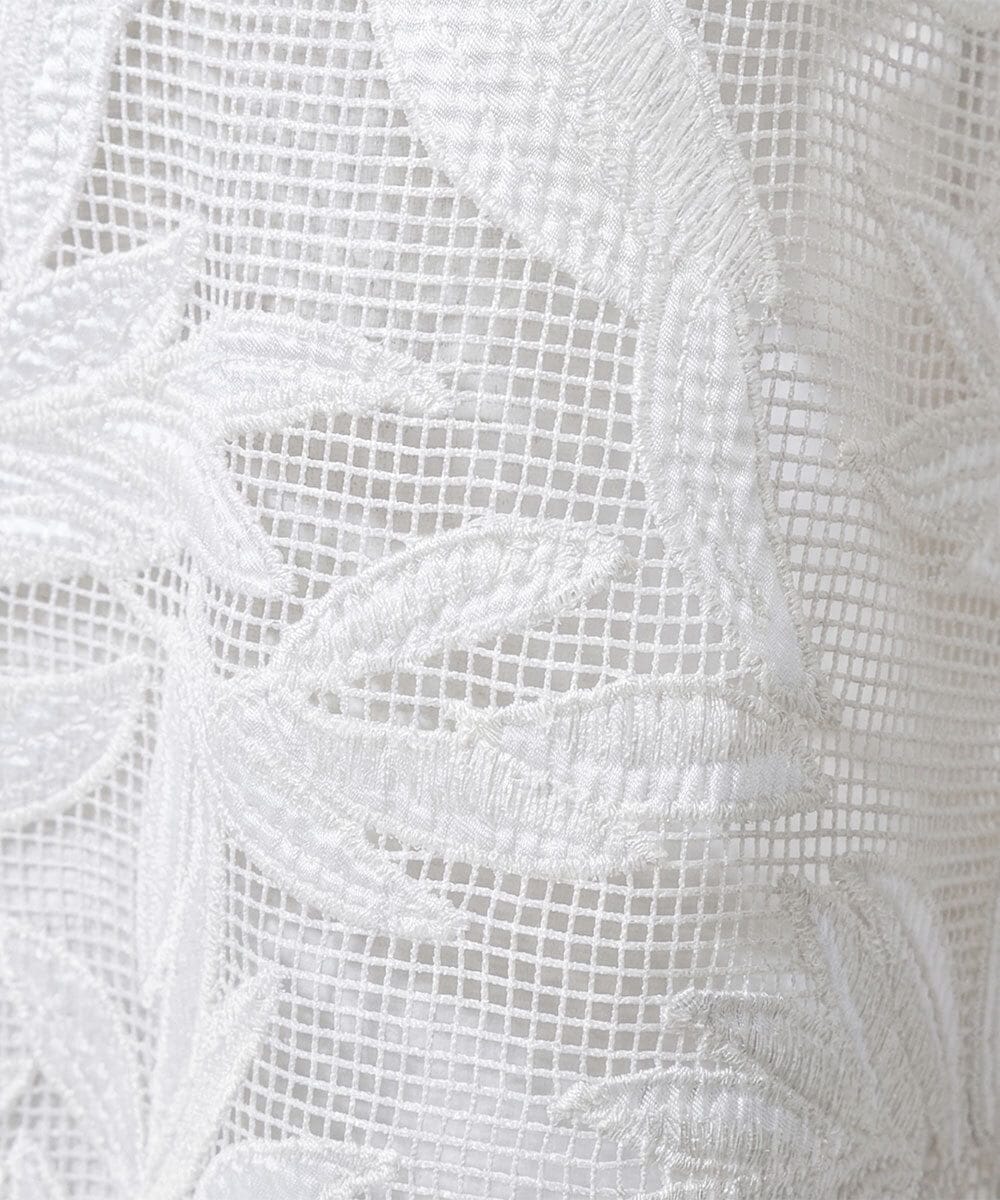 PZJGD37330 GEORGES RECH(ジョルジュ・レッシュ) メッシュアップリケノーカラージャケット ブラック