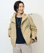 PZJGE35450 GEORGES RECH(ジョルジュ・レッシュ) グログランショートマウンテンパーカー ベージュ