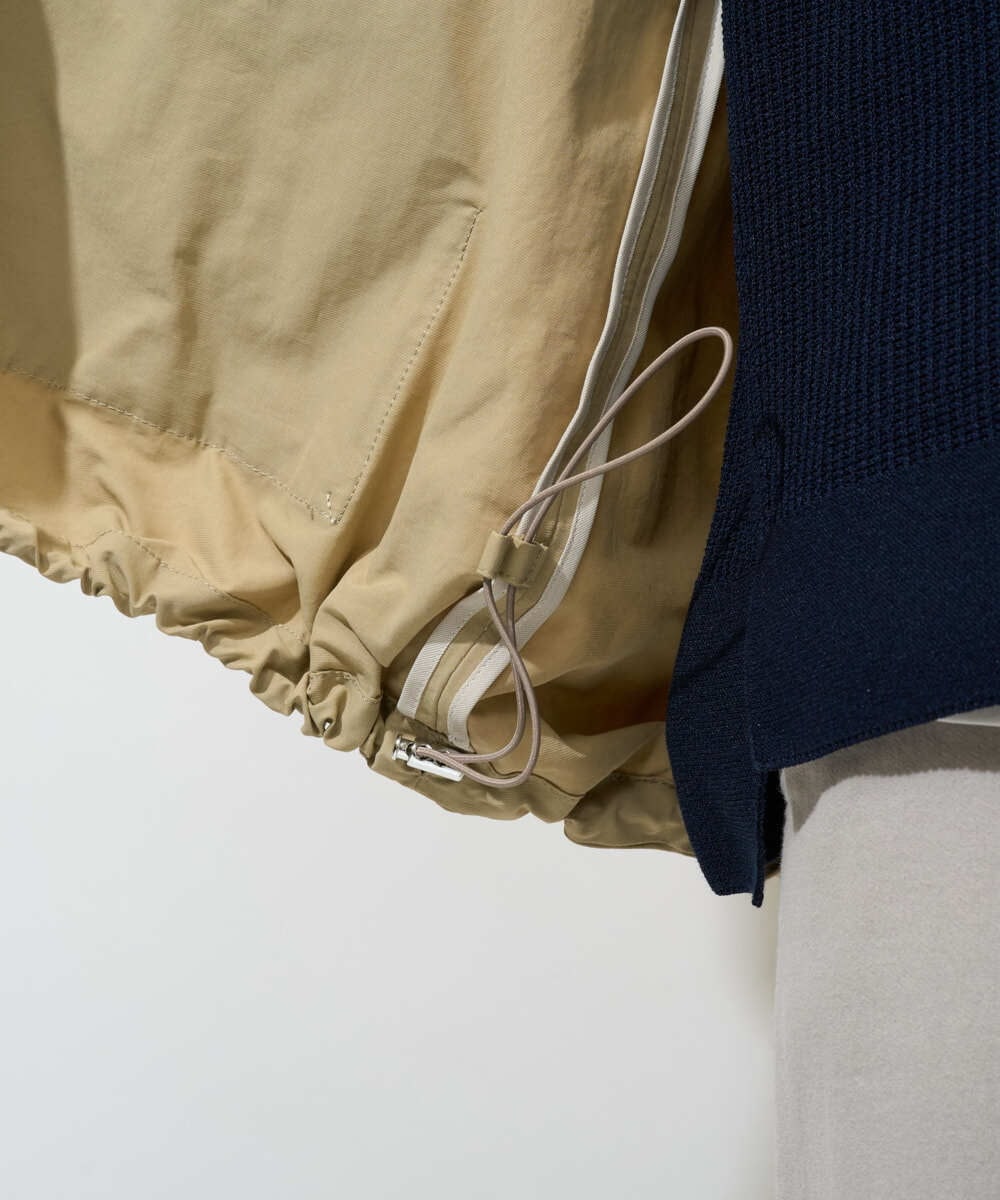 PZJGE35450 GEORGES RECH(ジョルジュ・レッシュ) グログランショートマウンテンパーカー ベージュ