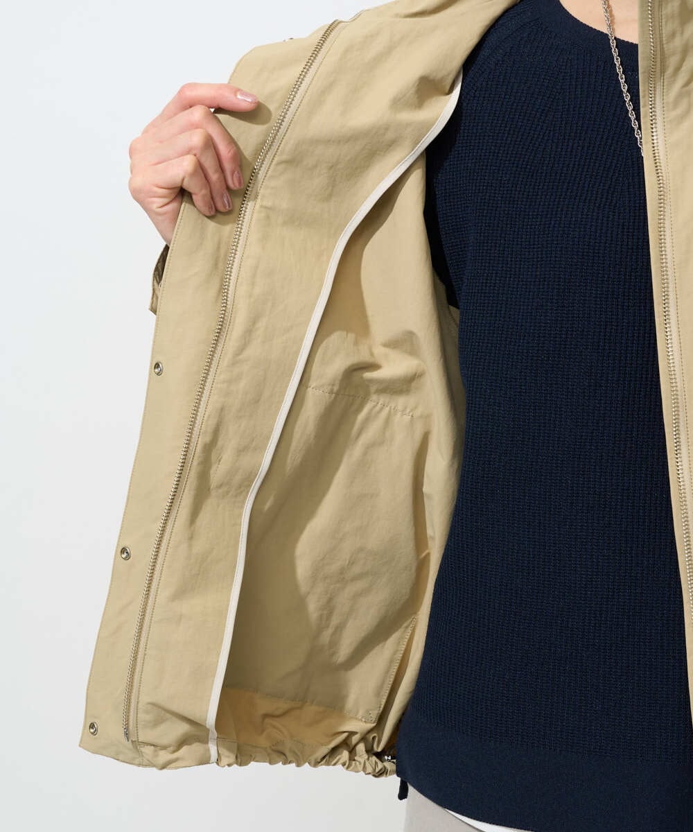 PZJGE35450 GEORGES RECH(ジョルジュ・レッシュ) グログランショートマウンテンパーカー ベージュ