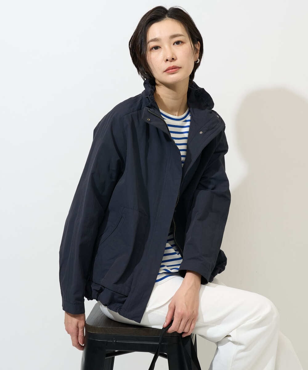 PZJGE35450 GEORGES RECH(ジョルジュ・レッシュ) グログランショートマウンテンパーカー ベージュ