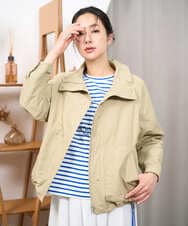 PZJGE35450 GEORGES RECH(ジョルジュ・レッシュ) グログランショートマウンテンパーカー ベージュ