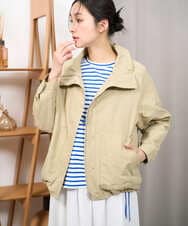 PZJGE35450 GEORGES RECH(ジョルジュ・レッシュ) グログランショートマウンテンパーカー ベージュ