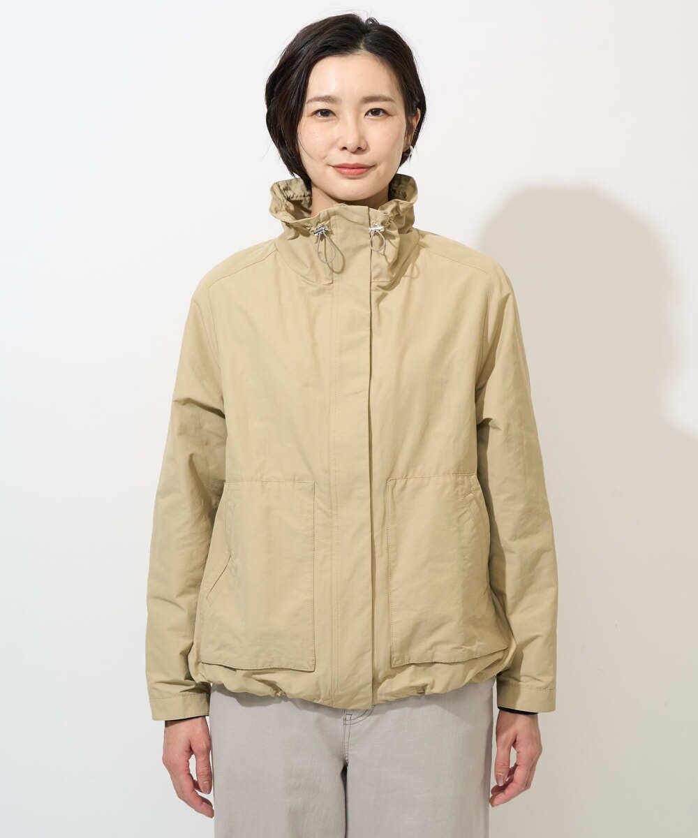 PZJGE35450 GEORGES RECH(ジョルジュ・レッシュ) グログランショートマウンテンパーカー ベージュ