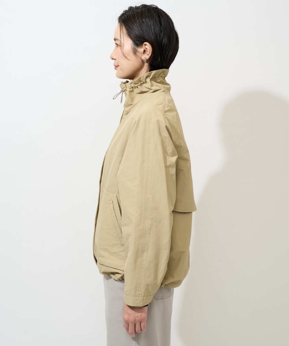 PZJGE35450 GEORGES RECH(ジョルジュ・レッシュ) グログランショートマウンテンパーカー ベージュ