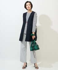 PZJGE40330 GEORGES RECH(ジョルジュ・レッシュ)  [セットアップ対応]4WAYタフタロングジレ ネイビー