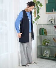 PZJGE40330 GEORGES RECH(ジョルジュ・レッシュ)  [セットアップ対応]4WAYタフタロングジレ ネイビー