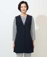 PZJGE40330 GEORGES RECH(ジョルジュ・レッシュ)  [セットアップ対応]4WAYタフタロングジレ ネイビー