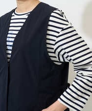 PZJGE40330 GEORGES RECH(ジョルジュ・レッシュ)  [セットアップ対応]4WAYタフタロングジレ ネイビー