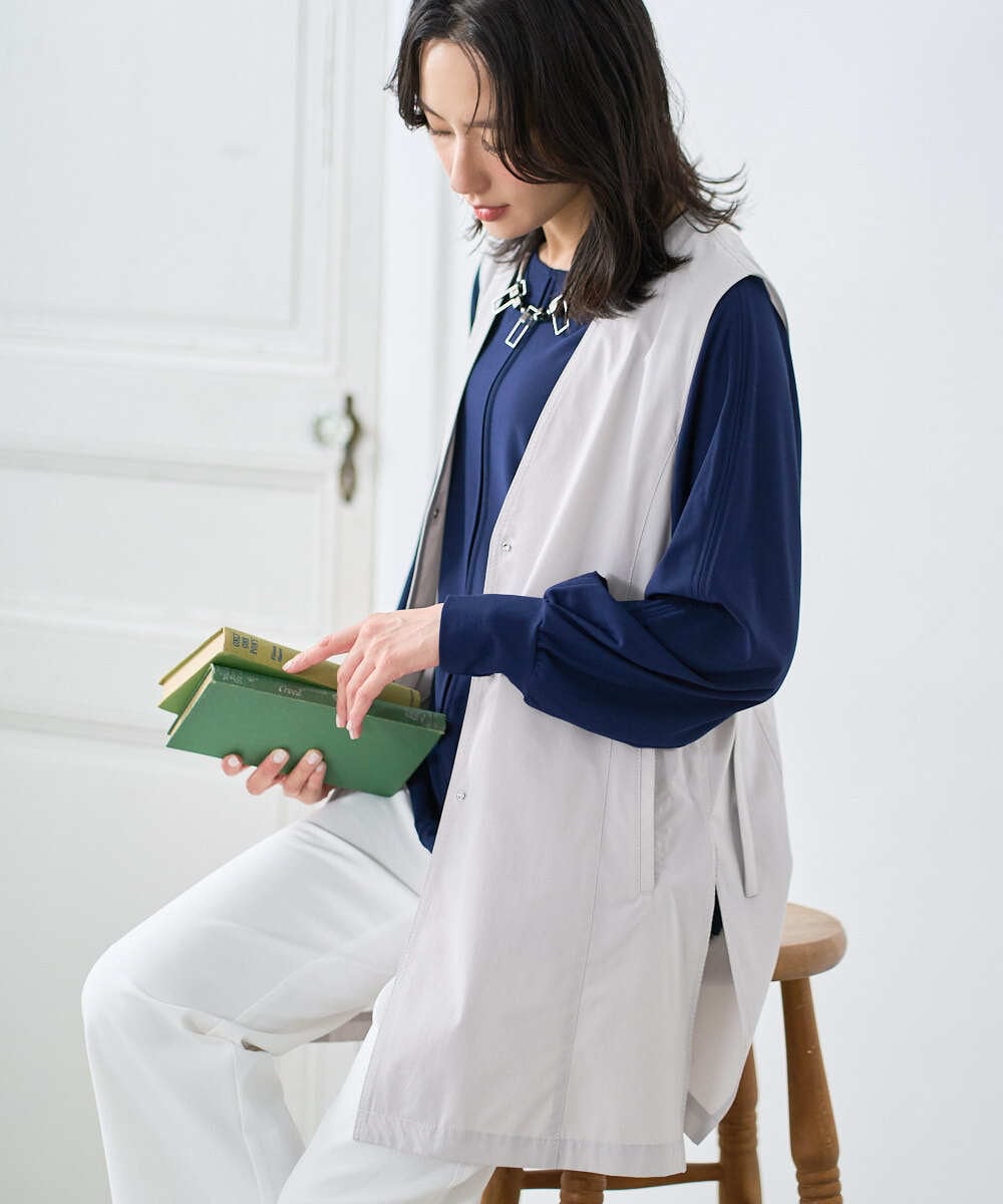 PZJGE40330 GEORGES RECH  [セットアップ対応]4WAYタフタロングジレ