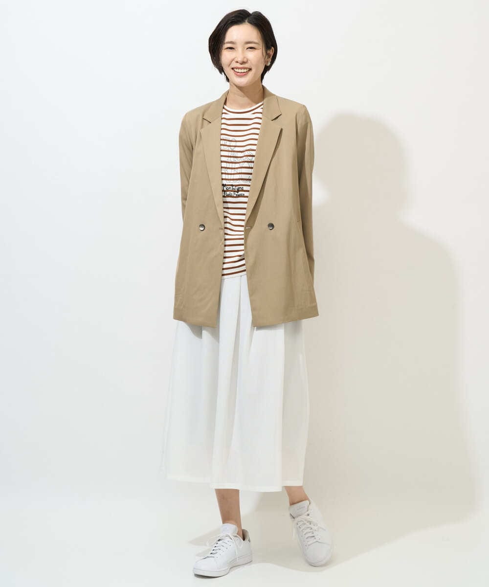 PZJGE47390 GEORGES RECH(ジョルジュ・レッシュ) ダブルブレストテーラードジャケット ベージュ