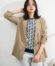 PZJGE47390 GEORGES RECH(ジョルジュ・レッシュ) ダブルブレストテーラードジャケット ベージュ