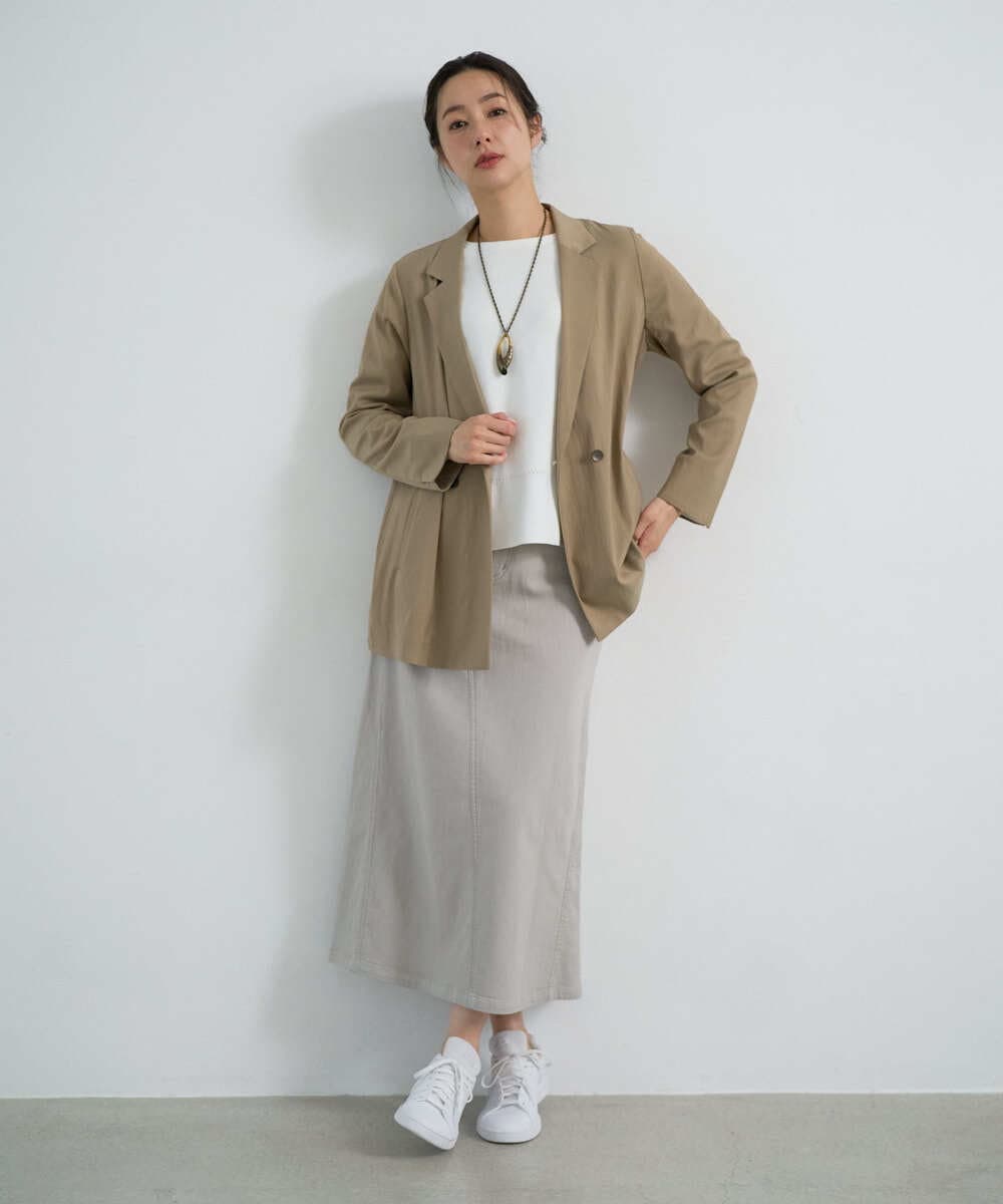 PZJGE47390 GEORGES RECH(ジョルジュ・レッシュ) ダブルブレストテーラードジャケット ベージュ