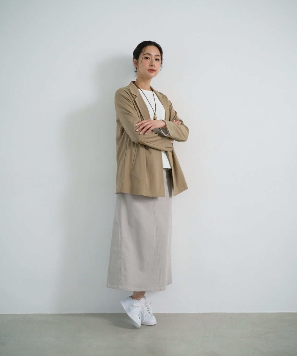 PZJGE47390 GEORGES RECH(ジョルジュ・レッシュ) ダブルブレストテーラードジャケット ベージュ