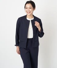 PZJGS01390 GEORGES RECH(ジョルジュ・レッシュ)  [セットアップ対応]スラブボクシージャケット ネイビー