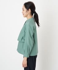 PZJGS02330 GEORGES RECH(ジョルジュ・レッシュ)  [セットアップ対応]コットンナイロンワッシャーブラウスジャケット グリーン