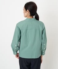 PZJGS02330 GEORGES RECH(ジョルジュ・レッシュ)  [セットアップ対応]コットンナイロンワッシャーブラウスジャケット グリーン