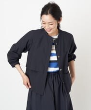 PZJGS02330 GEORGES RECH(ジョルジュ・レッシュ)  [セットアップ対応]コットンナイロンワッシャーブラウスジャケット グリーン