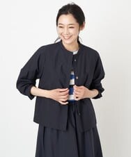 PZJGS02330 GEORGES RECH(ジョルジュ・レッシュ)  [セットアップ対応]コットンナイロンワッシャーブラウスジャケット グリーン