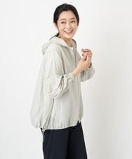 PZJGS15390 GEORGES RECH(ジョルジュ・レッシュ) ギャザースリーブタフタブルゾン ライトグレー