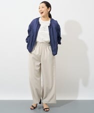 PZJGV07330 GEORGES RECH(ジョルジュ・レッシュ) ギャザーシアージャケット ネイビー
