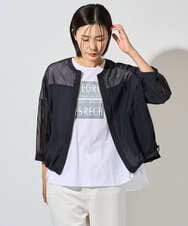 PZJHD44330 GEORGES RECH(ジョルジュ・レッシュ) メッシュコンビシアーブルゾン ネイビー