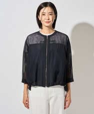 PZJHD44330 GEORGES RECH(ジョルジュ・レッシュ) メッシュコンビシアーブルゾン ネイビー