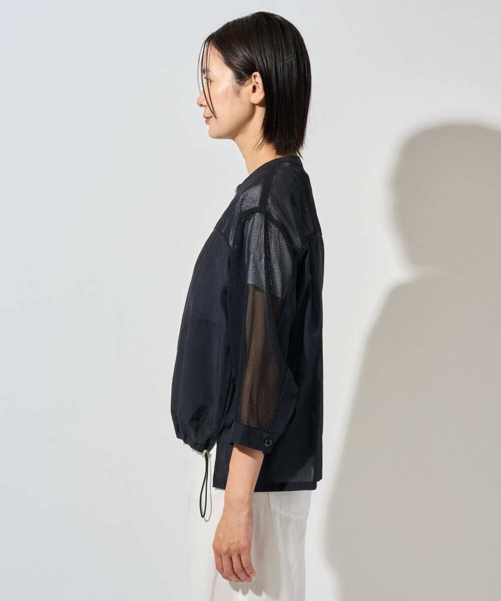 PZJHD44330 GEORGES RECH(ジョルジュ・レッシュ) メッシュコンビシアーブルゾン ネイビー