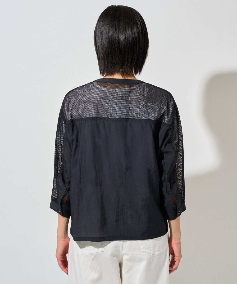 PZJHD44330 GEORGES RECH(ジョルジュ・レッシュ) メッシュコンビシアーブルゾン ネイビー