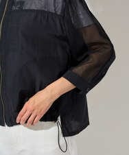 PZJHD44330 GEORGES RECH(ジョルジュ・レッシュ) メッシュコンビシアーブルゾン ネイビー