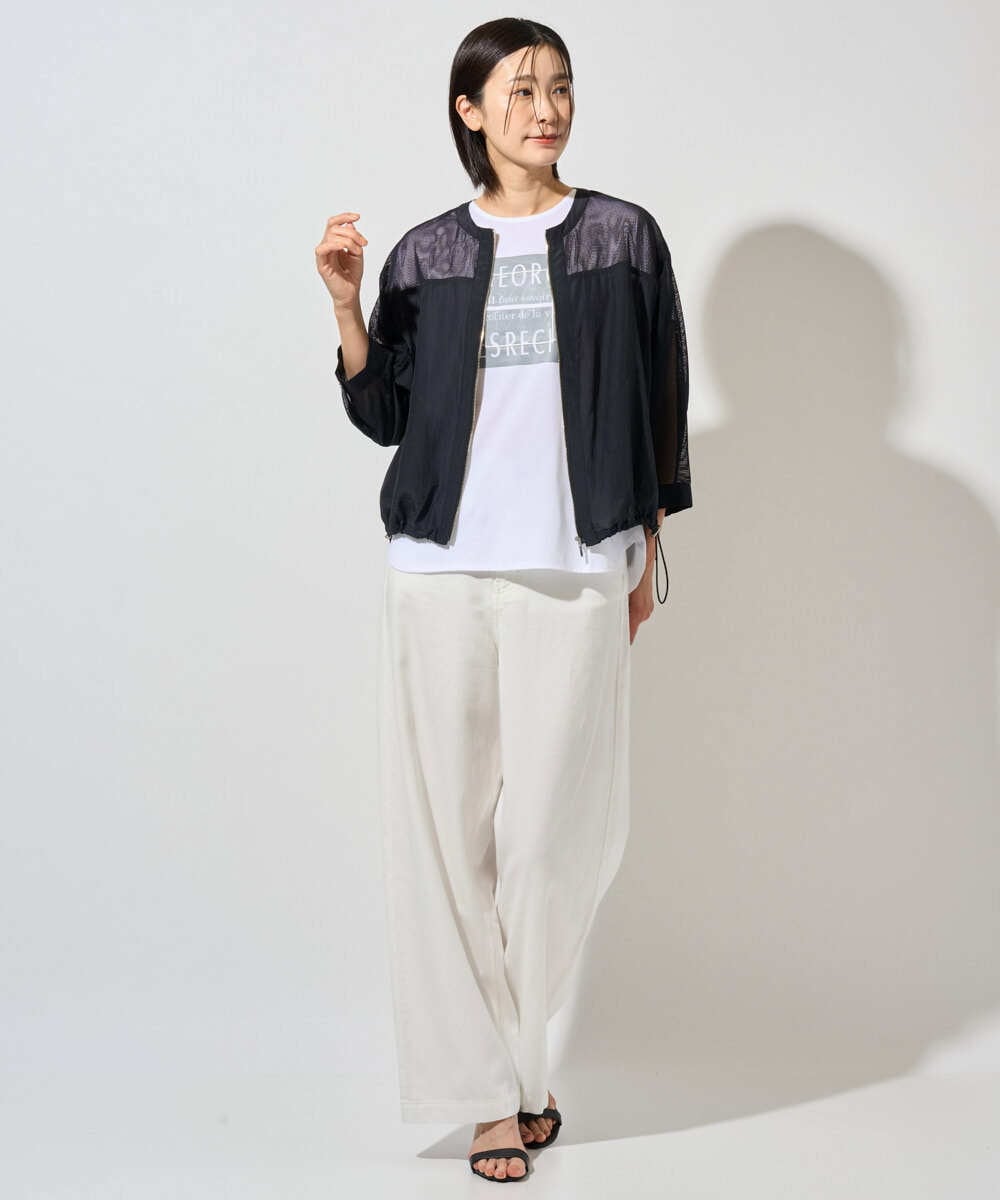 PZJHD44330 GEORGES RECH(ジョルジュ・レッシュ) メッシュコンビシアーブルゾン ネイビー