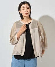 PZJHD44330 GEORGES RECH(ジョルジュ・レッシュ) メッシュコンビシアーブルゾン ネイビー