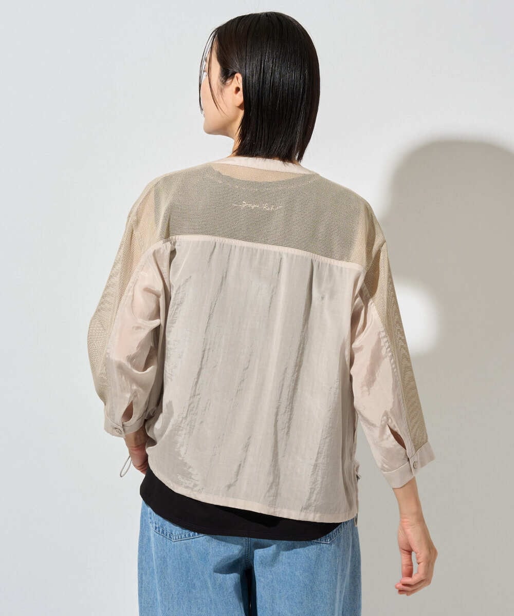 PZJHD44330 GEORGES RECH(ジョルジュ・レッシュ) メッシュコンビシアーブルゾン ネイビー