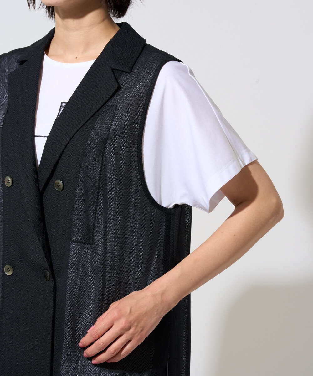 PZJHE60330 GEORGES RECH(ジョルジュ・レッシュ) ダブルブレストシアージレ ブラック