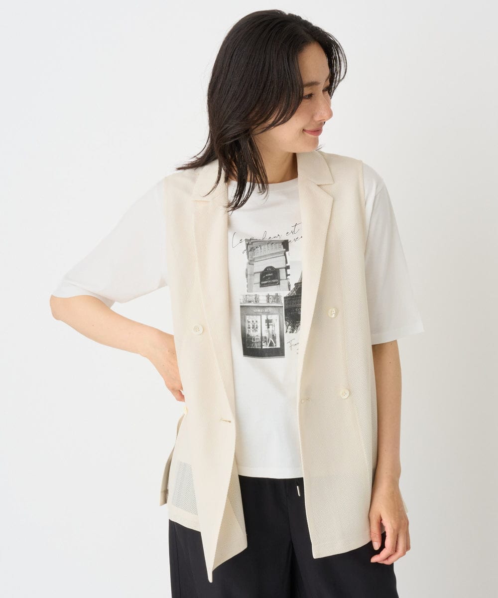PZJHE60330 GEORGES RECH(ジョルジュ・レッシュ) ダブルブレストシアージレ ブラック